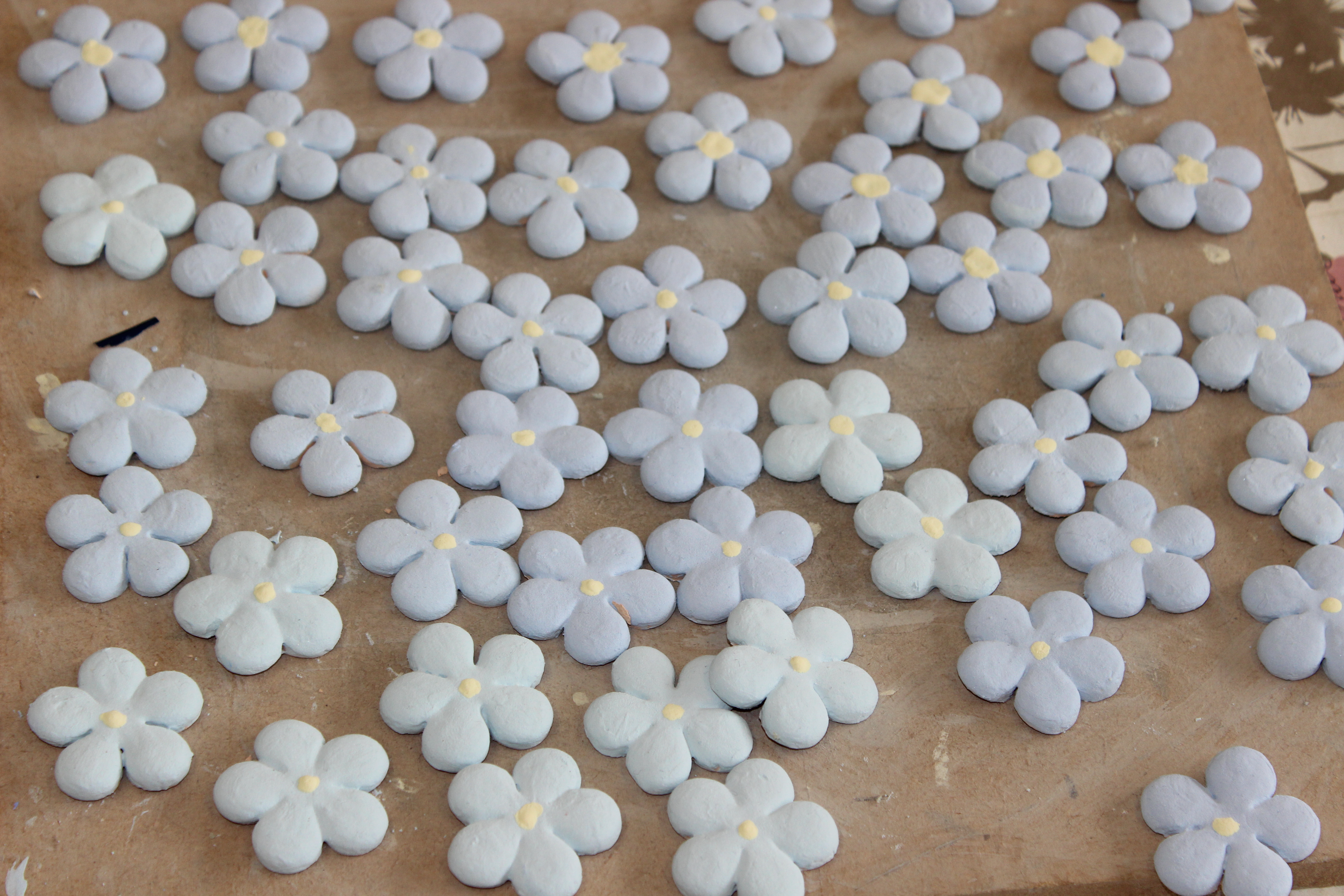 pottery flowers